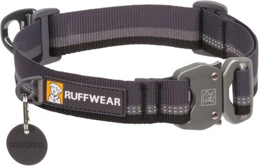 Собачий нашийник RUFFWEAR Top Rope, середній розмір, міцний і зручний, для прогулянок, базальтово-сірий, M (36–51 см)