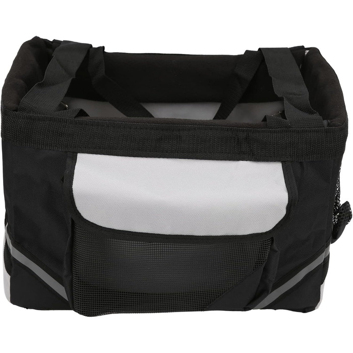 Фарбований кошик для собак, 15 x 11 x 9,8 дюймів, знімний водонепроникний велосипедний кошик-сумка, переноска для маленьких та середніх тварин, котів та собак