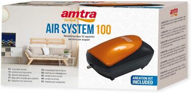 Аератор для акваріума Amtra AIR System 360, чорний/помаранчевий