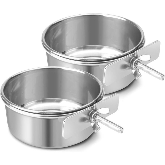 Миски для собак Reshiho з нержавіючої сталі, 2 шт. - годівниця для собак, котів, кроликів, птахів та інших дрібних тварин