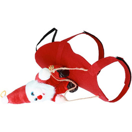 Костюм для собаки FRCOLOR: теплий зимовий наряд для собак та котів, костюм Святого Миколая, теплий зимовий одяг для тварин, розмір XL