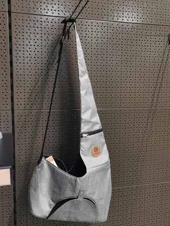 Рюкзак для собак Hunderucksack Kanga – сірий, 44x20x20 см, поліестер, з вентиляцією, для прогулянок