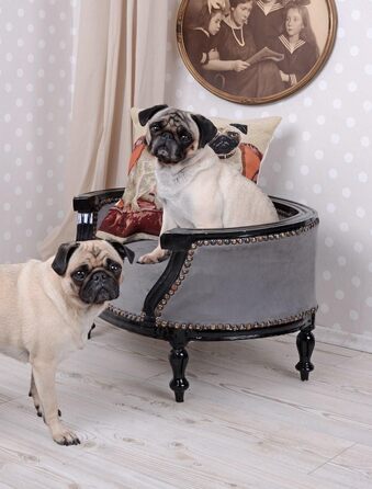 Собаче ліжко в стилі барокко з дерева, 70 см - Palazzo Exclusiv