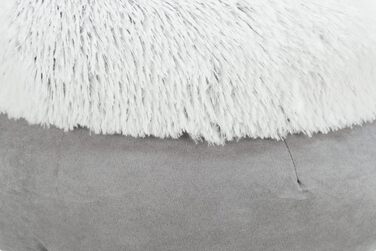 Крісло-лежанка для собак TRIXIE Harvey, 45 см, сірий/чорний, з м'яким плюшем, для маленьких собак, з високим бортиком