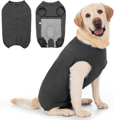 Післяопераційний боді для собак Cyponpy: захист від лизання та ран (L, сірий)