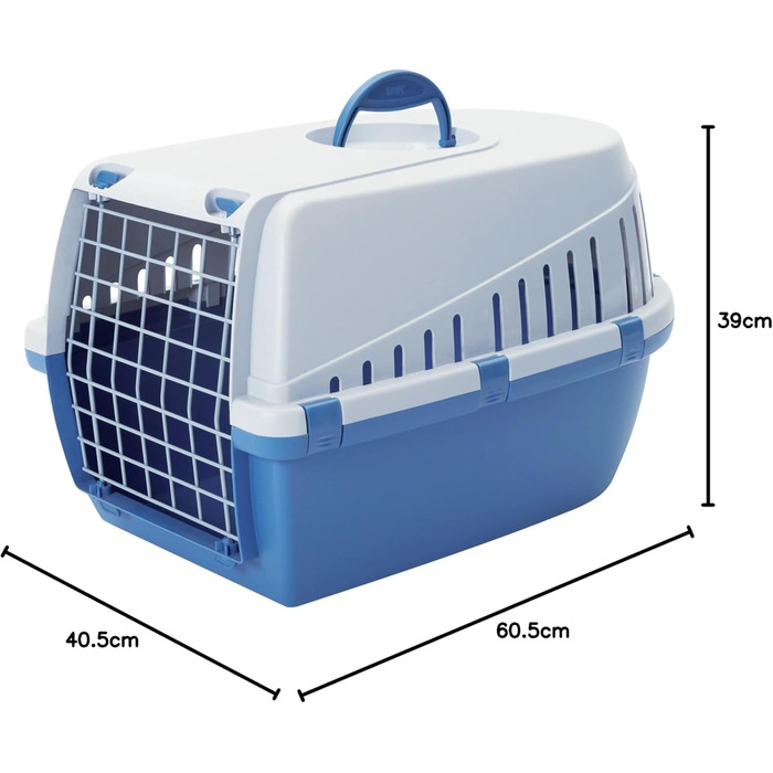 Транспортний бокс Savic Trotter Atlantic Blue (блакитно-сірий), 60,5 x 40,5 x 39 см