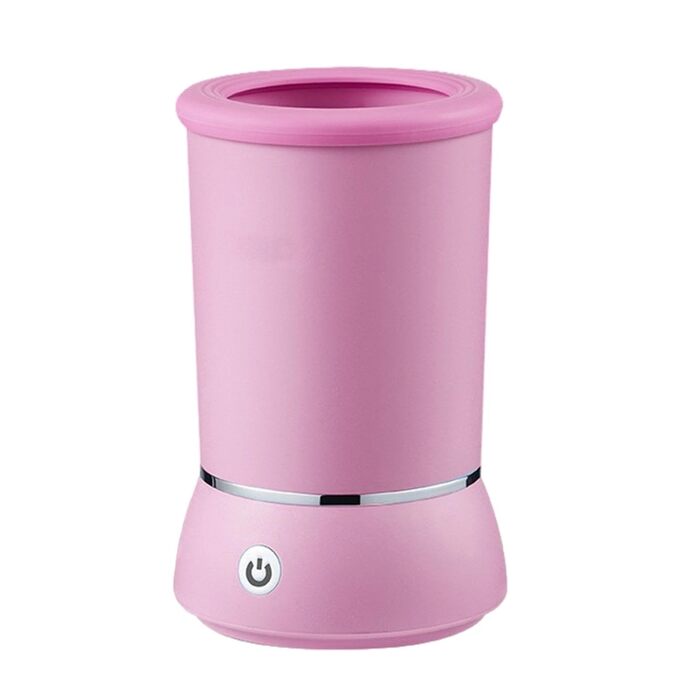 Електричний мийник лап для тварин Pet Foot Washer - рожевий | Для собак, котів, цуценят | USB, акумулятор