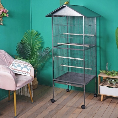 Клітка Wideshop 52 x 52 x 157 см, чорна