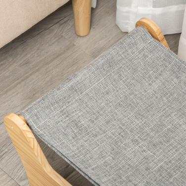 Гамак PawHut Cat Bed з каркасом для кішок 68x43x20см Підняте котяче гніздо з м'якою сосновою подушкою