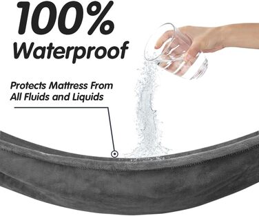 Водонепроникна ковдра DUJUIKE для захисту ліжка, дивана та меблів від тварин (76x102 см, сіра)