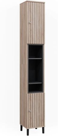 Пенал для ванної Vicco Aquis Sonoma, 30x81,8 см, шафа для ванної кімнати