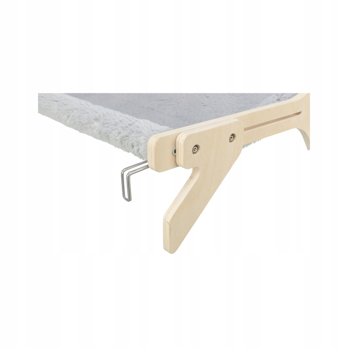 Гамак для котів Trixie, дерево/плюш, 47 x 24 x 38 см, підлоговий