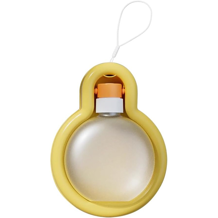 Водяна пляшка для собак Aimondow, подорожна миска для води для цуценят, портативна пляшка для води для домашніх тварин, витокозахисний диспенсер для води з годівницею для цуценят для прогулянок, походів, подорожей (340 мл) (жовтий, 16.9oz)