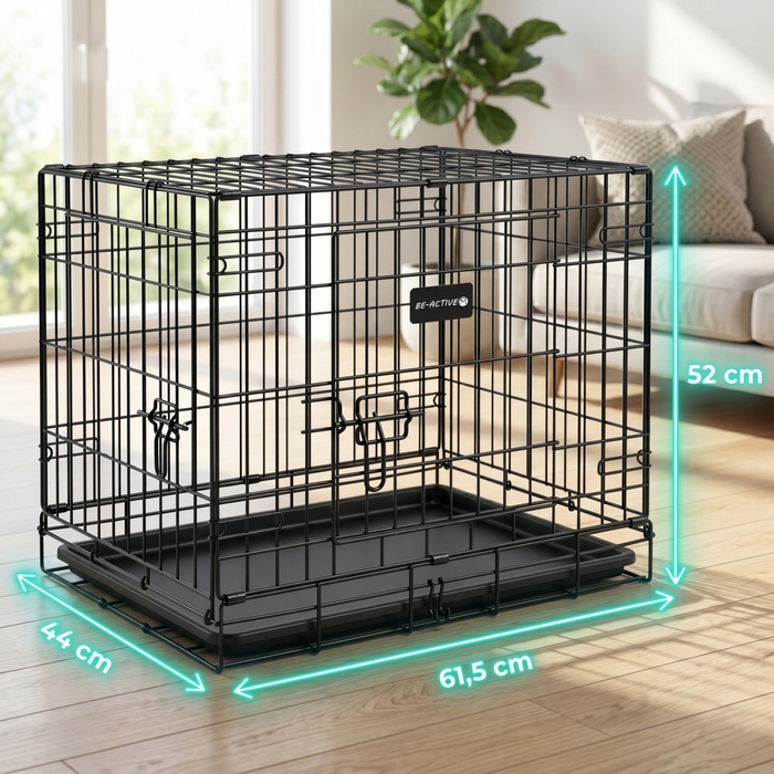 Металева клітка для малих собак Be-Active.pl, 44 x 61,5 x 52 см