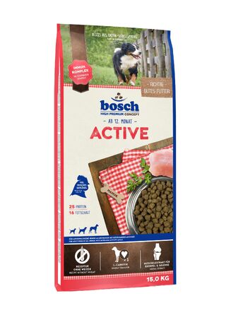 Сухий корм для собак Bosch HPC Active з 30% свіжого м'яса птиці, 15 кг
