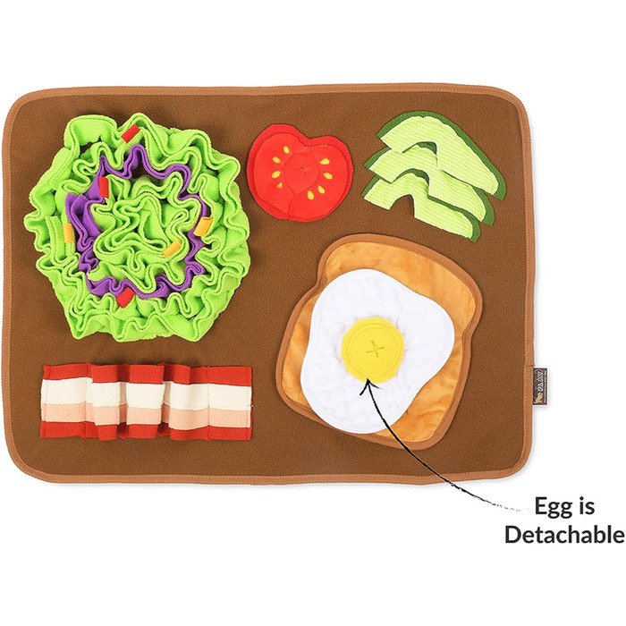 Інтерактивна килимок-нюхалка для собак P.L.A.Y. - іграшка-головоломка для собак всіх розмірів, для повільного годування та розвитку нюхових навичок, машинне прання