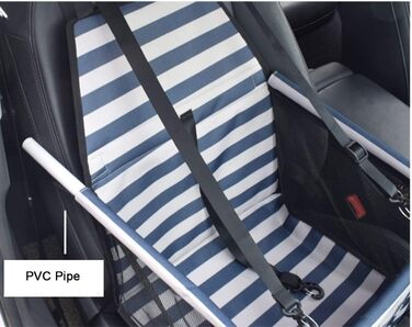 Автокрісло для тварин: чохол для собак та котів, дихаючий, водовідштовхуючий, з пелюшкою, блакитний, для подорожей