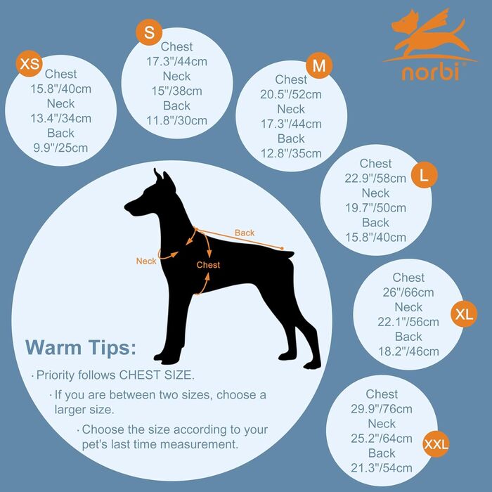 Водонепроникний та вітрозахисний зимовий нашийник-манжетка для собак, розмір M, великі породи, блакитний