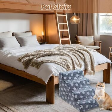 Рампа для собак та котів Cat Escabeau – портативна, складна, неслизька, синього кольору