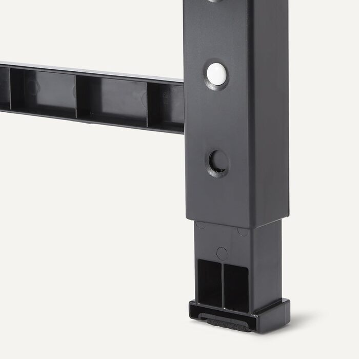 Підставка для мисок для собак Amazon Basics, регульована висота, нержавіюча сталь, протиковзна, годівниця для домашніх тварин, 44 x 24 x 30,5 см, чорна