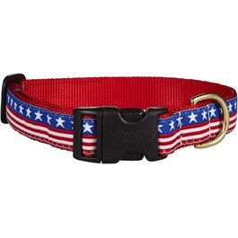 Нашийник для собак Up Country SST-C-L Stars and Stripes, ширина 2,5 см, розмір L