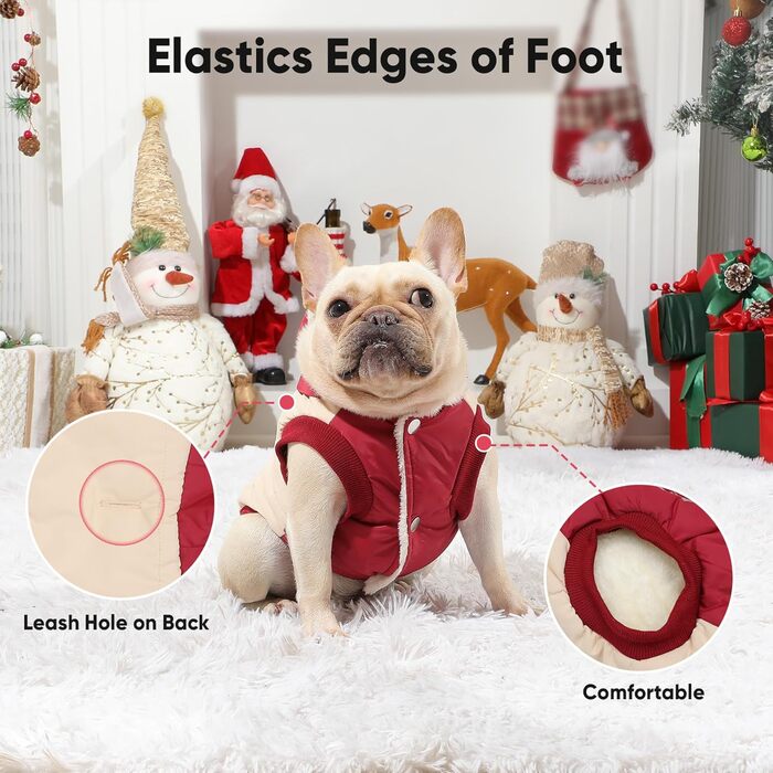 Векомфі: теплий пуловер з інтегрованим шлейкою для собак, рожевий, XS. Підходить для маленьких собак та цуценят взимку.