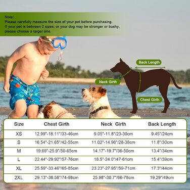 Спасальний жилет для собак ASENKU, зелений, XS - для плавання, катання на човні