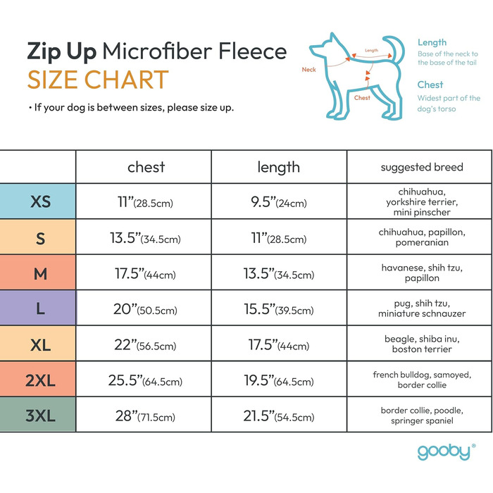 Жилет GOOBY Zip Up Feece для собак (фіолетовий, Micro, обхват грудей ~28 см)