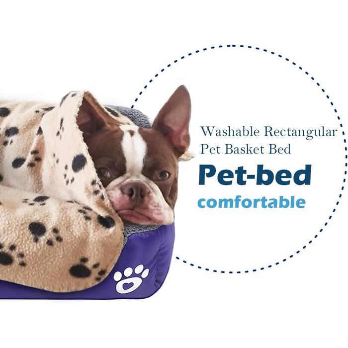 М'ятка для собак Powerking: килимок для сну, миється, підходить для цуценят та маленьких тварин (світло-фіолетовий)