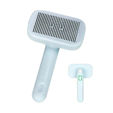 Самоочищувана щітка для собак та котів - інструмент для грумінгу, масажу та розплутування шерсті | для довгої та короткої шерсті