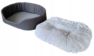 Лежак для собак Extrasen, сірий, 70 x 55 см