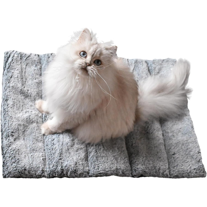 Килимок для собак великих порід, прямокутний, для суглобів, двосторонній, літо/зима, легко переносити, не деформується, машинне прання (S (45 x 60 см), антрацит)