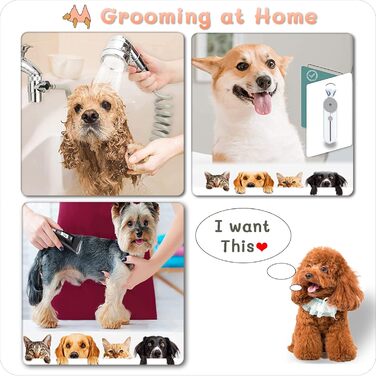 Набір для догляду за домашніми тваринами Augegel: гамак для собак та котів, інструменти для грумінгу (набір)