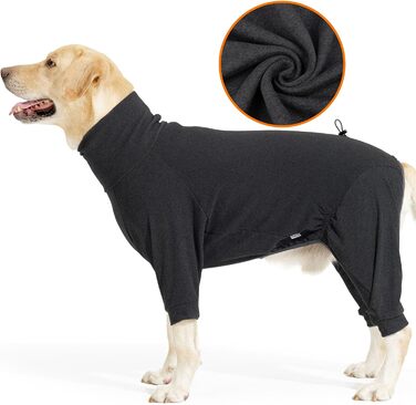 Теплий зимовий піджак для собак Lianziau з флісу, зелений (M, сірий)