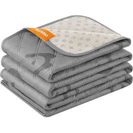 Водонепроникний килимок для собак Feandrea, 208 x 173 см, захист для авто/дивану, машинне прання, антиковзаюча підкладка, стеганий дизайн, сірий PPB024GD01