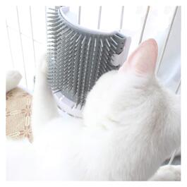 Гребінець для котів з довгим та коротким волоссям, самостійний догляд, іграшка для дряпання (сірий)