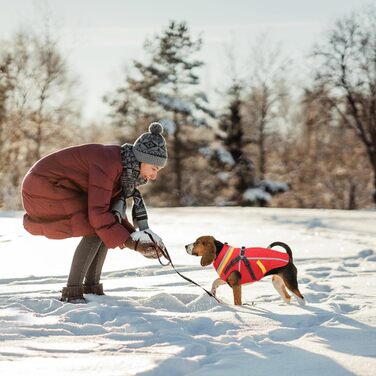 Теплий зимовий одяг для собак FeimaX: флісова куртка з блискавкою, для малих та середніх собак (червоний, 3XL)