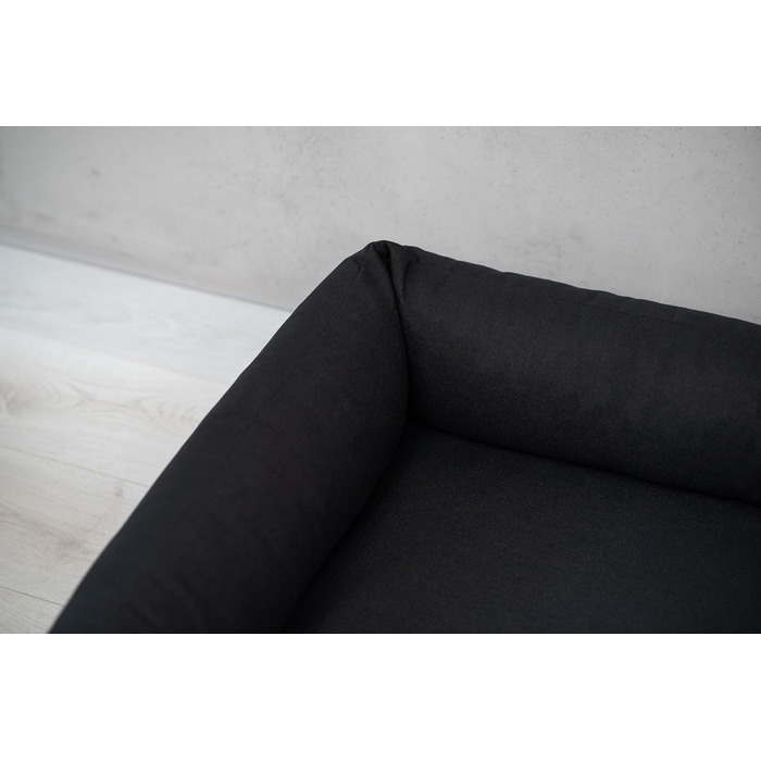 Ортопедичне ліжко для собак Bruno Grosse, середнього та малого розміру - подушка для собак, килимок для собак з тканини Aura - Memory Foam, м'яке, довговічне, стійке до зношування та розривів (XXXL, Чорний)