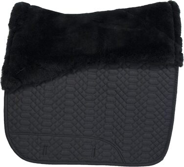 Підкова Engel Reitsport для виїздової їзди з наповнювачем та овечкою, чорна, середнього розміру