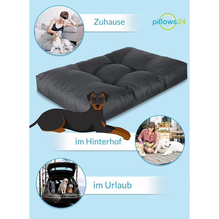 Лежанка для собак у трьох розмірах M, L, XL, 10 см заввишки, м'яка підстилка для собак, 100% Оксфорд-поліестер, легко миється