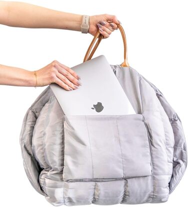 Сучасна переноска для собак Flying Dog Baily 3-в-1: сумка, автокрісло та переноска для маленьких собак до 10 кг (сіра)