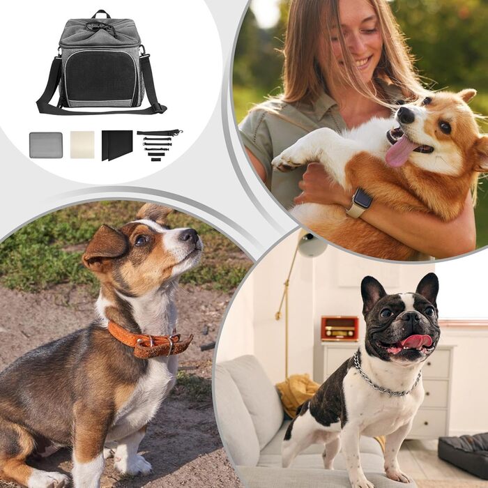 Корзина для собак на велосипед: знімна кріплення, легка, вентильована сумка для прогулянок, саду та покупок