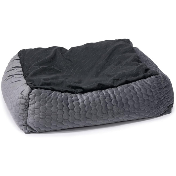 Ліжко для собак Karlie Liegebett Velvet L, 65x60x20 см, темно-сірий
