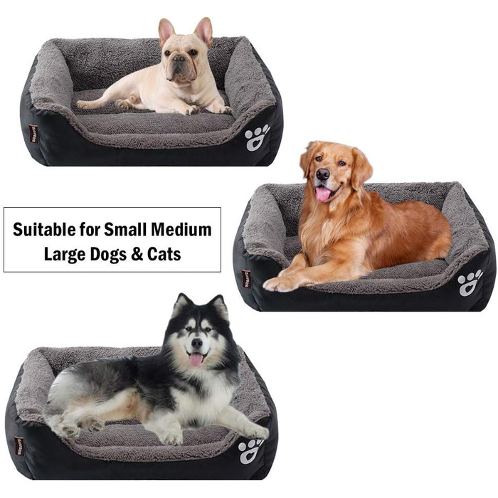 М'яке ліжко для собак та котів: тепле, зручне, миється, для маленьких та середніх порід