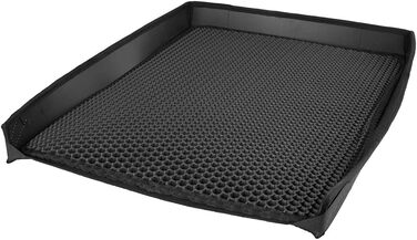 Килимок для котячого туалету Petigi XXL 60x46 см, для збору наповнювача, з бортиком, стільниковий малюнок