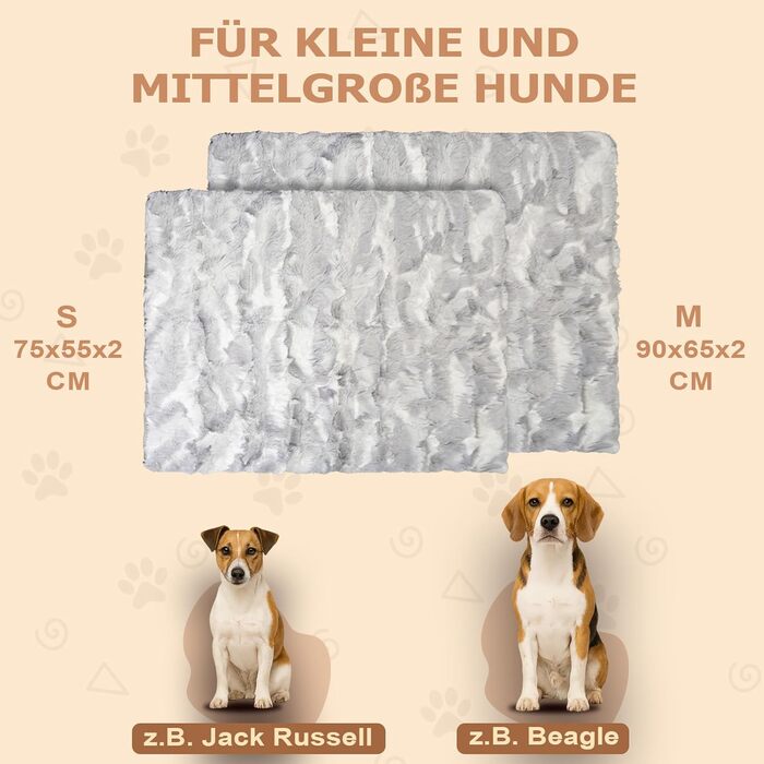 М'яка водонепроникна ковдра для собак, антиковзаюча та пральна - тепла ковдра для маленьких та середніх собак для дивану, авто та лежанки. Small