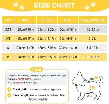 Піжама для собак Себаою, для дрібних порід (йоркширський тер'єр, чихуахуа