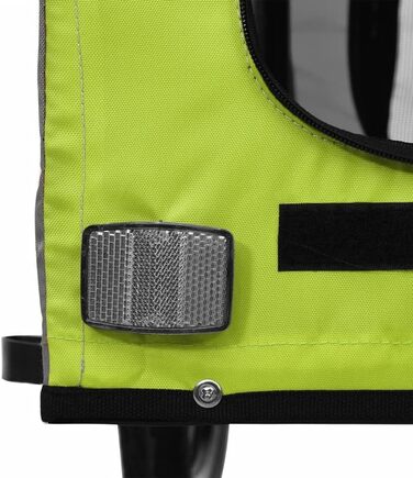 Фархандлер для собак Tidyard - зелено-сірий, 45 кг, з відбивачами, Oxford тканина та метал (133,5 x 69 x 73,5 см)