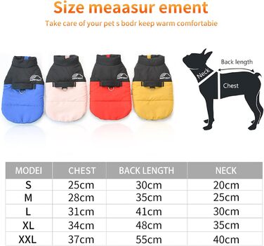 PETCUTE Зимовий одяг для собак, тепла водонепроникна куртка для маленьких, середніх та великих собак, одяг для домашніх тварин з отвором для повідка, ідеально підходить для зими, осені та весни (XL, жовтий)