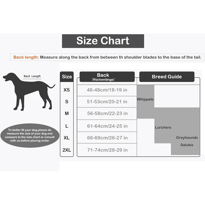 Водонепроникний теплий зимовий пуловер для грейхаундів та інших великих собак, чорний. Регульований, з відбиваючими елементами. Розмір XS (довжина спини 46-48 см).